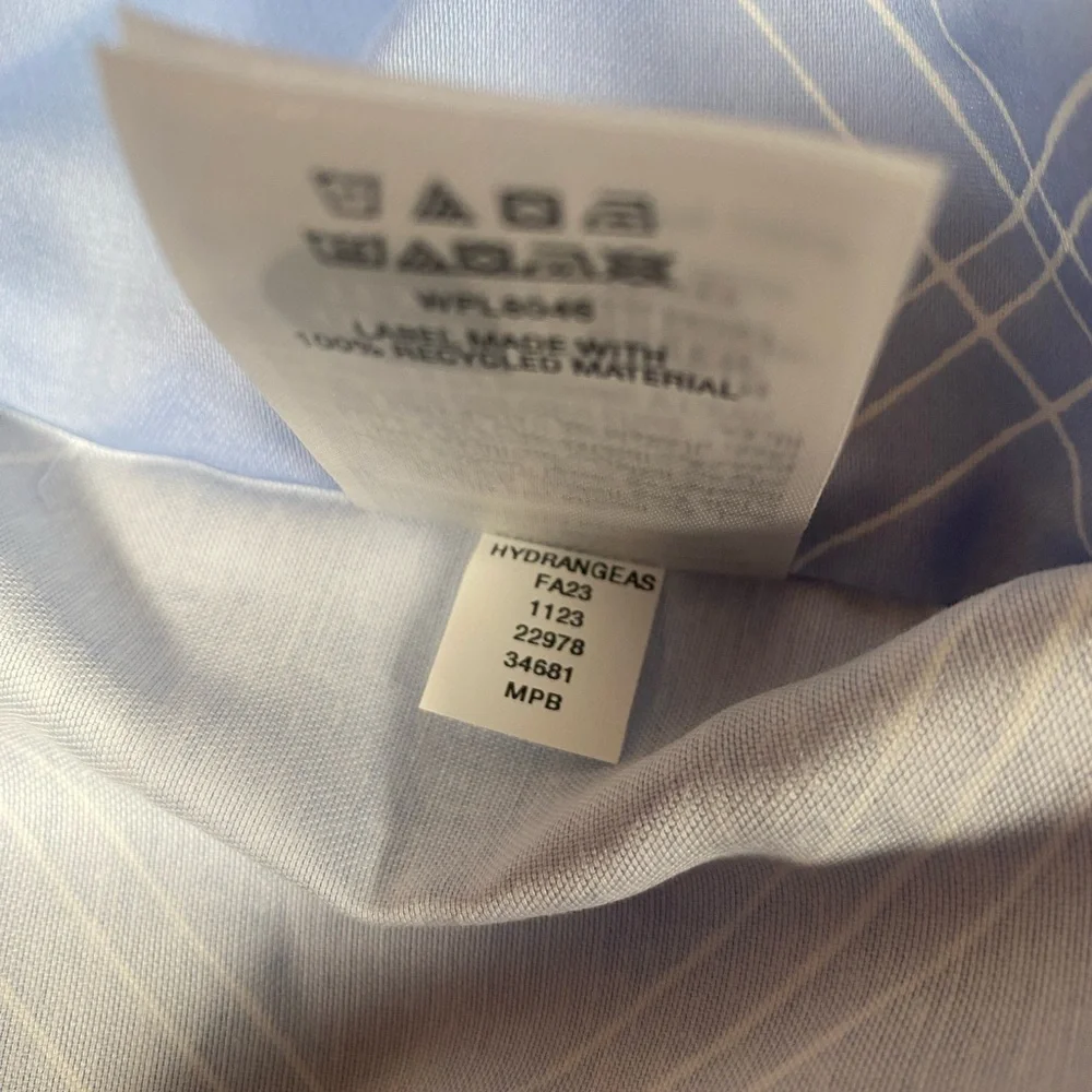 Charter Club Sateen Hydrangeas King Pillow Shams Yellow/Blue Cotton 2pc EUC